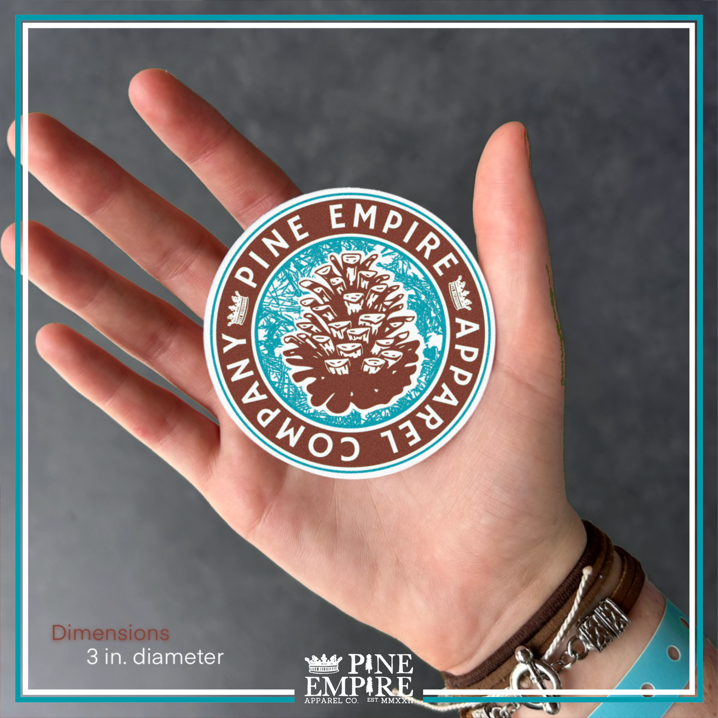 Pine Empire Coin Logo (Iced Coffee)