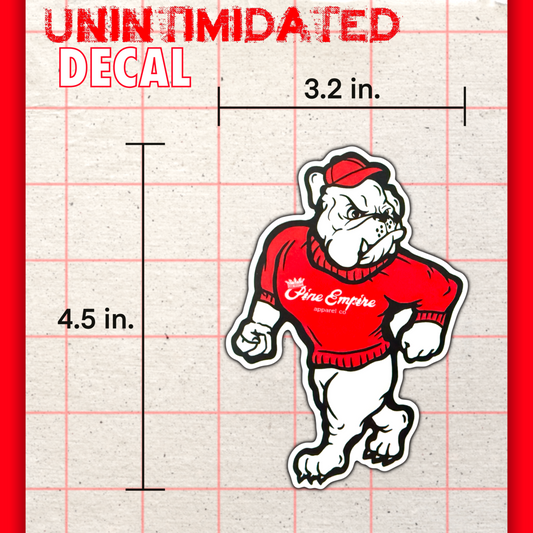 Unintimidated Dog (Decal)